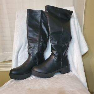Tall black boots